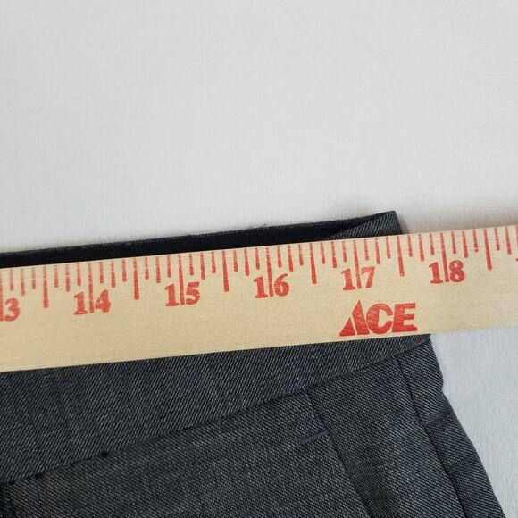 J Crew Pants Mens 34x33 Gray Thompson Slim Wool Dress Suit Trousers Flat Front - Picture 10 of 13
